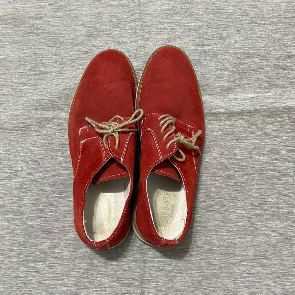 Italian Leather Men Shoes SIZE  10 ,  Vera micro, Red color Attractive Shoes